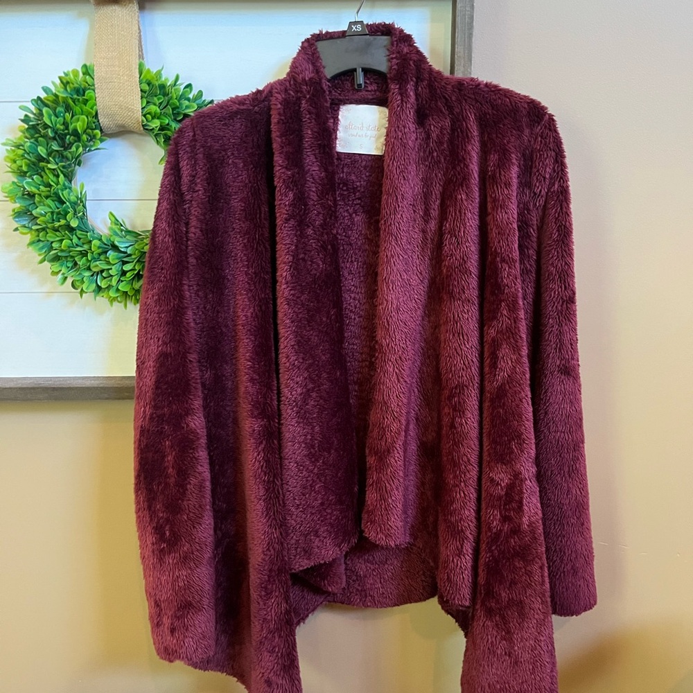 Altar'd State Burgundy Cardigan